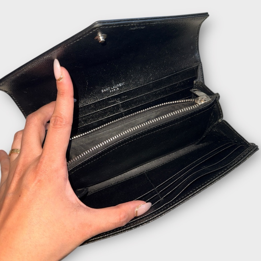Saint Laurent YSL Grain de Poudre Wallet - ALL INCLUSIONS - Picture 11 of 16